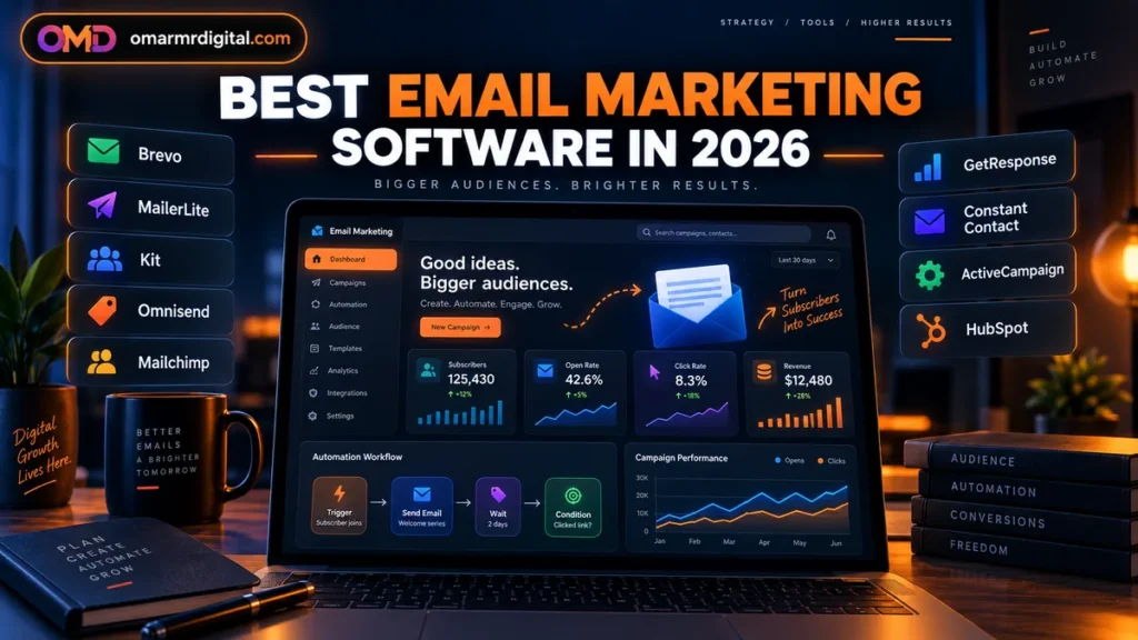 Best email marketing software in 2026 for newsletters, automation, ecommerce, creators and small businesses