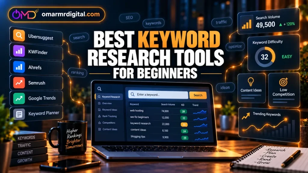 Best keyword research tools for beginners in 2026 for SEO, search volume, keyword difficulty and content ideas